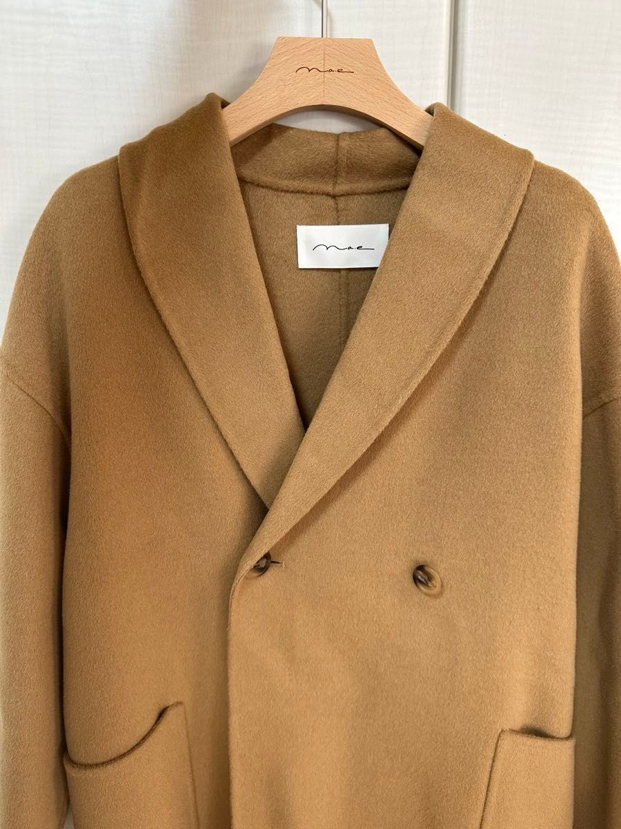 【Na.e】新品Shawl Collar Wool Coat キャメル