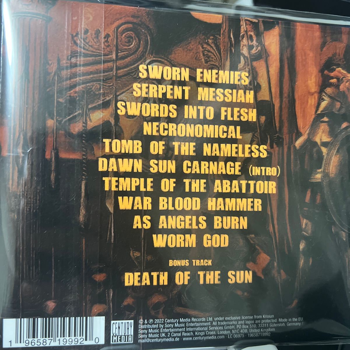 【新品同様】【新譜CD】Krisiun / Mortem Solis【Death】Vader,Skeletal Remains,Obituary,Morbid Angel,Defleshed,Dew Scented,Decide_画像2