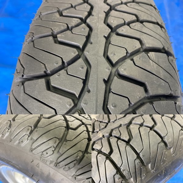 AH-131 旧車　ローバーミニ純正　10インチ　GOODYEAR　GT80　145SR10　タイヤホイールset　PCD101.6　4本　個人宅発送不可　送料無料_6　装着タイヤの状態