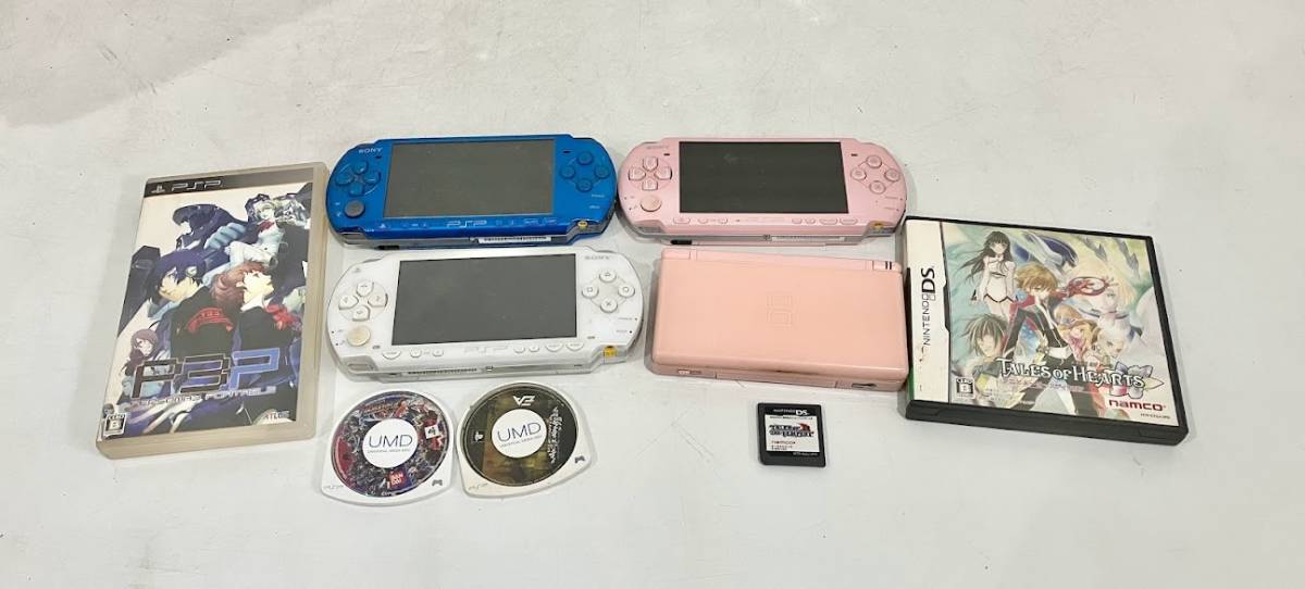  SONY ソニー PSP 任天堂 DS Lite ゲーム機 本体 まとめ ソフト付き (23/12/30)_画像1