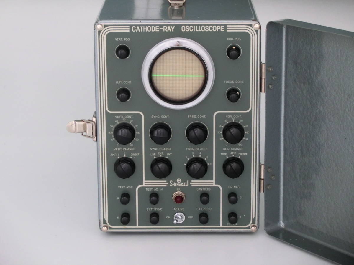 ◆島津製作所　真空管式　オシロスコープ　CL-75A　Vintage　（Vacuum tube type） CATHODE-RAY OSCILLOSCOPE　SHIMADZU_画像1