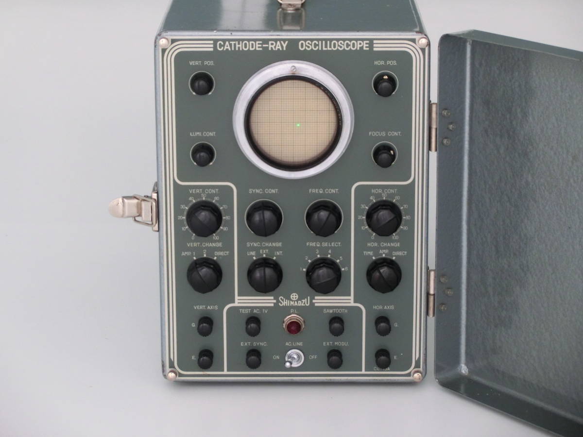 ◆島津製作所　真空管式　オシロスコープ　CL-75A　Vintage　（Vacuum tube type） CATHODE-RAY OSCILLOSCOPE　SHIMADZU_画像3