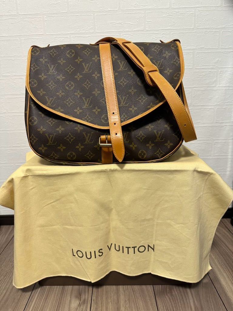 ルイヴィトン　ソミュール35 美品　ショルダーバック　廃盤　希少　LOUIS VUITTON モノグラム バッグ