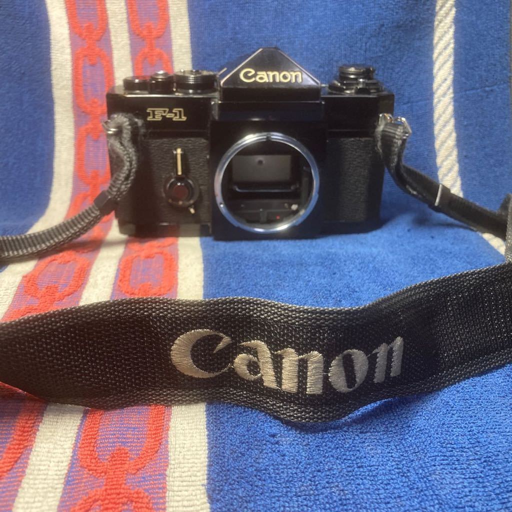 ★綺麗・美品★Canon F-1 ボディ キャノン F-1 フィルムカメラボディ キャノンストラップ付_画像1