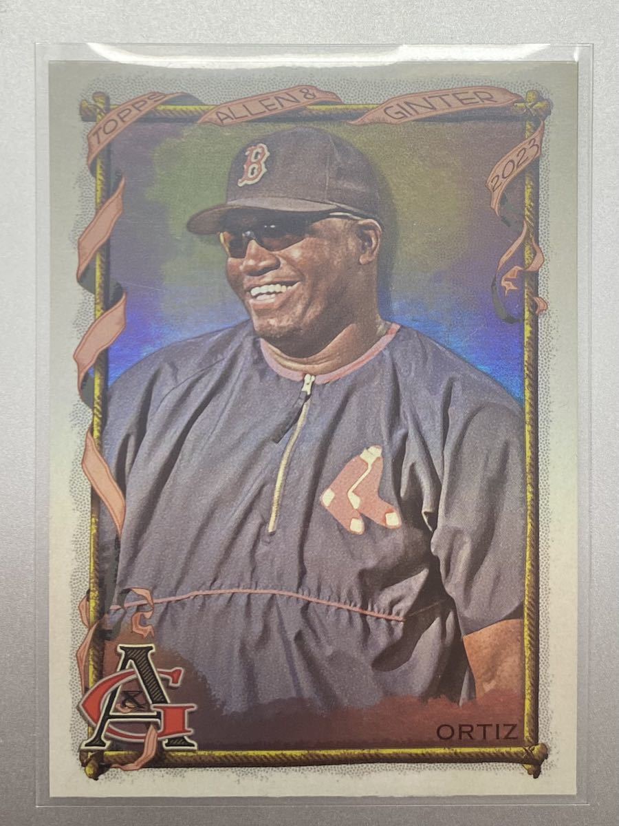 ケースヒット！ フォイル版！ David Ortiz 2023 topps Allen&Ginter ベースカード パラレル版 ボストン・レッドソックス_画像1