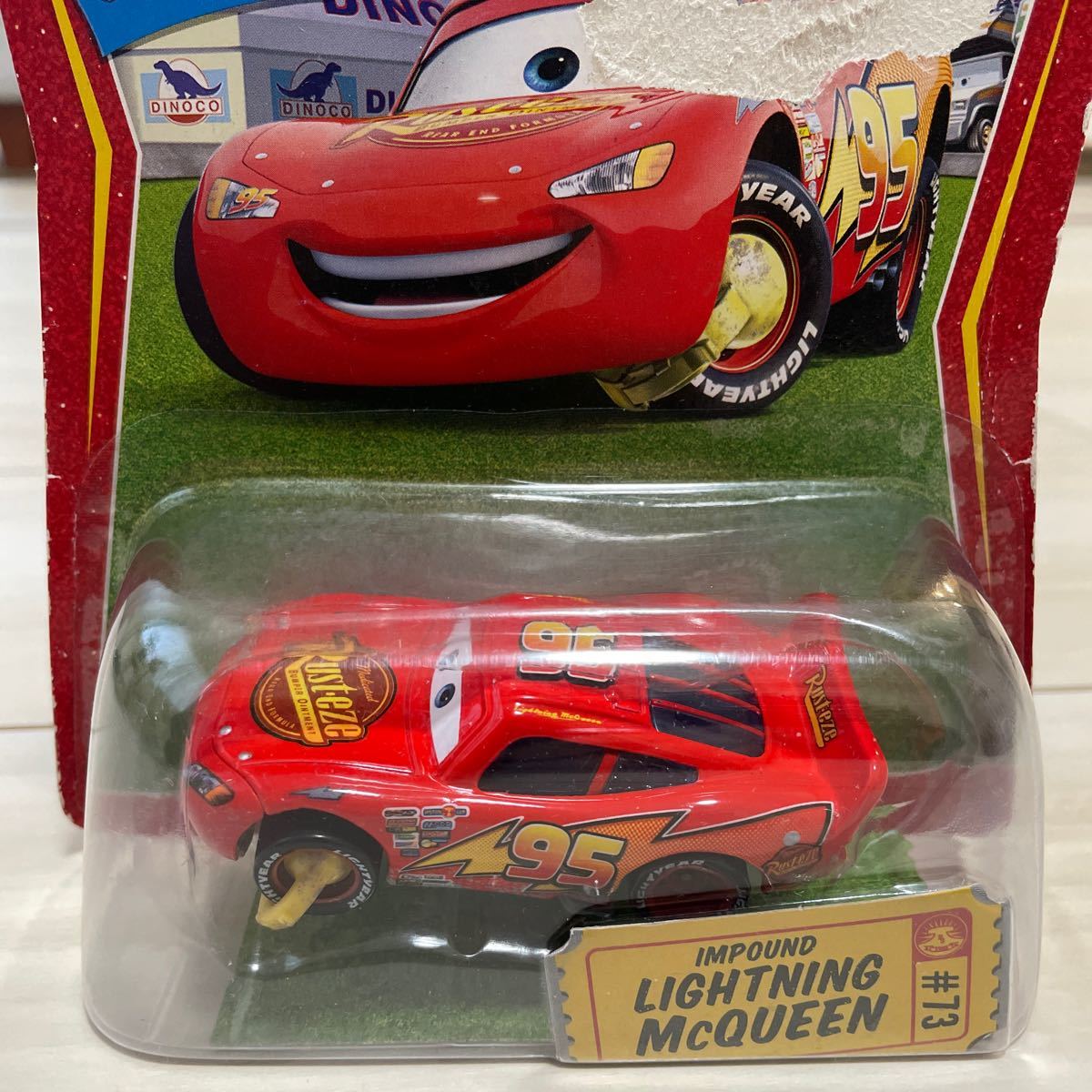 マテル カーズ インパウンドIMPOUND LIGHTNING McQUEEN ライトニング マックィーン 95 MATTEL CARS ミニカー キャラクターカー_画像3