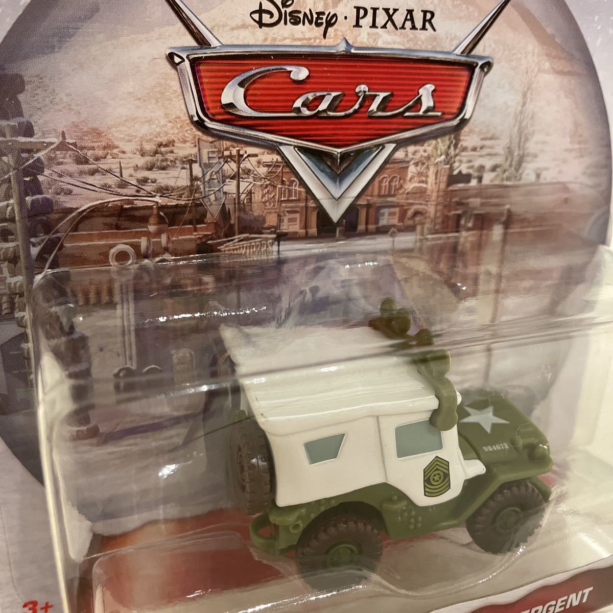 マテル カーズ　WINTERTIME サージ ウィンタータイムシリーズ　SARGE ミニカー キャラクターカー　CARS MATTEL クリスマス_画像4