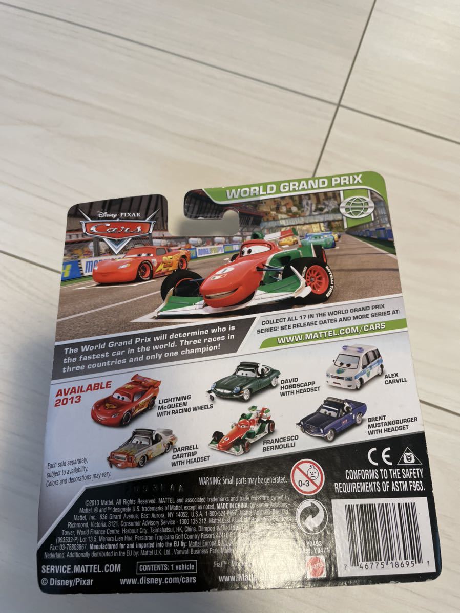 マテル カーズ　ALEX CARVILL　アレックス　カービル　MATTEL CARS ミニカー キャラクターカー　WGP_画像2