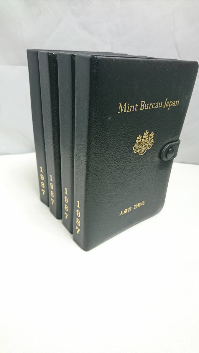  原文:F406 昭和62年 プルーフ貨幣セット 1987年 4セット 額面2664円分 1円スタート 