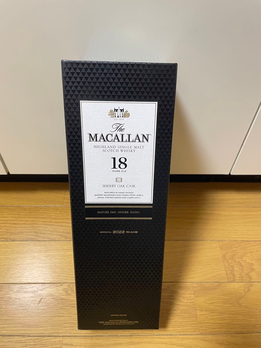 マッカラン18年 シェリーオークカスク 2022年リリース 700ml 1本 箱付き 新品未開封　正規品