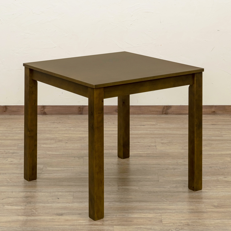 ダイニングテーブル 75cm 木製 正方形 角型 シンプル 作業台 デスクにも VTM-75 ダークブラウン(DBR)_画像8
