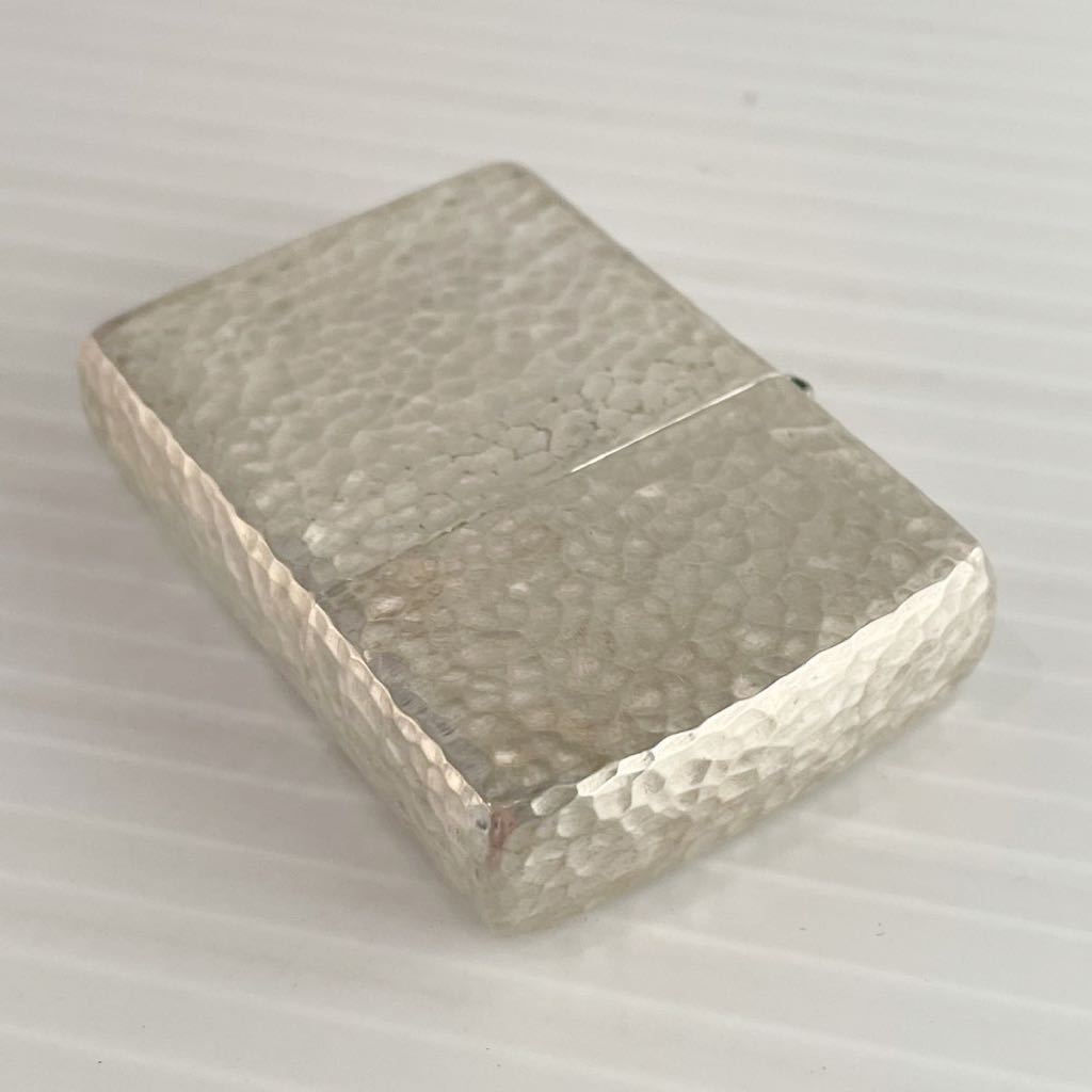 送料無料　2002年　ジッポー　スターリングシルバー　純銀　槌目柄　ケース　ポーチ　ZIPPO STERLING SILVER USA_画像3