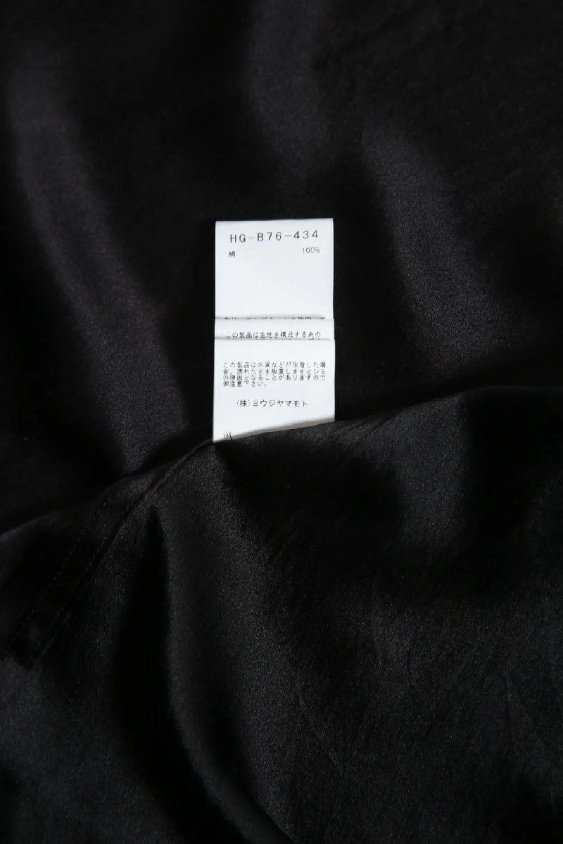 22SS / YOHJI YAMAMOTO POUR HOMME / 美品 シルク ロング シャツ / 林 大史 / ダリア プリント 花柄 / size 2 (BLACK) HG-B76-434_画像9