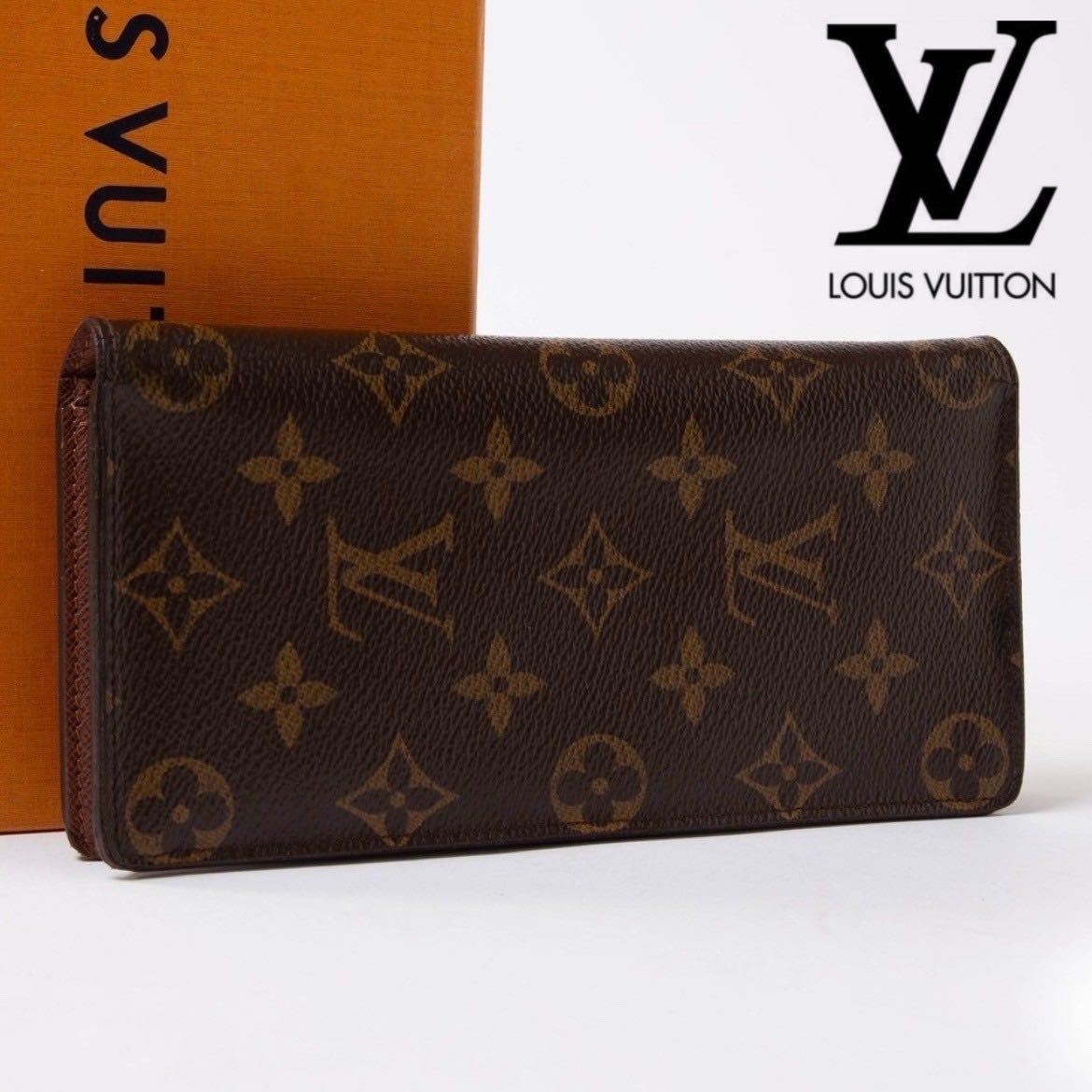 【美品】一スタ LOUIS VUITTON ルイヴィトン ポルトフォイユ ブラザ ロングウォレット 長財布 二つ折り財布 モノグラム レザー _画像1