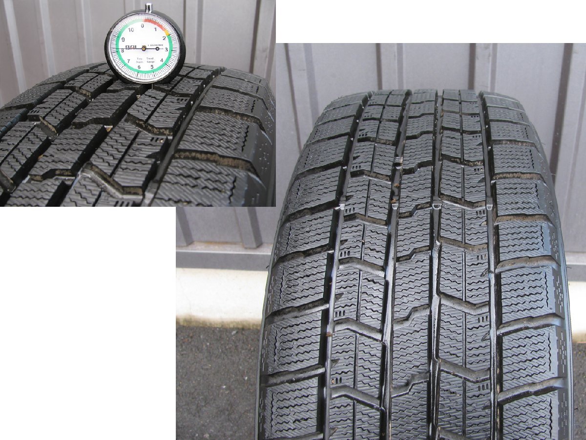 [107084-F]ZACK 16インチホイール PCD100 5H グッドイヤー 205/55R16 スタッドレス レクサスCT プリウス インプレッサ ほか 関東送料4050円_画像6