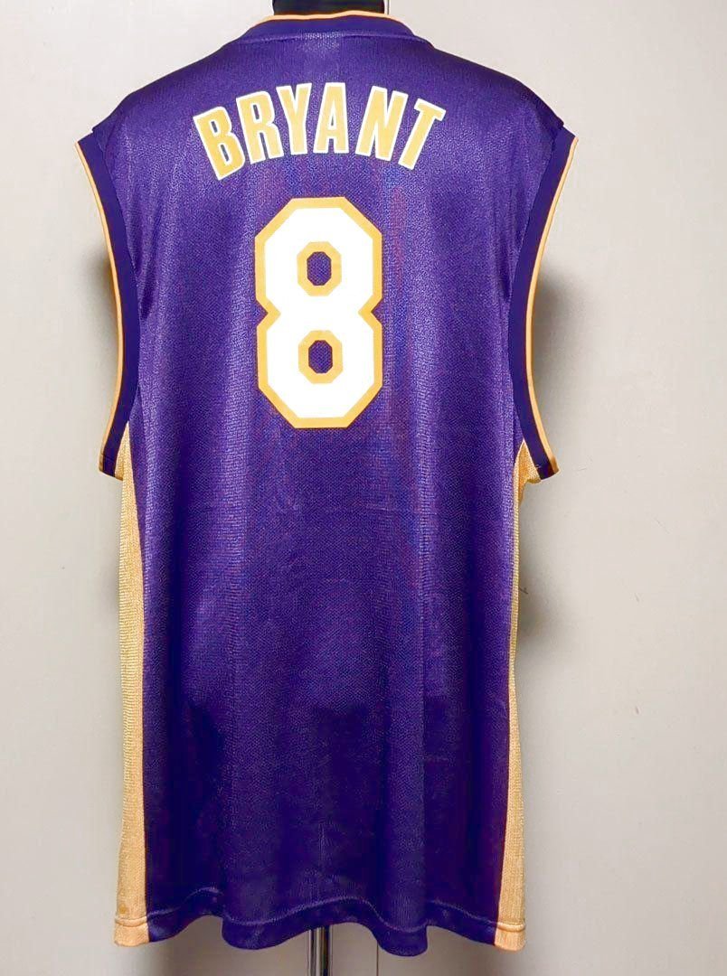 コービーブライアント レイカーズ リーボック レプリカユニフォーム XL ビッグサイズ #8 Kobe Bryant Los Angeles Lakers