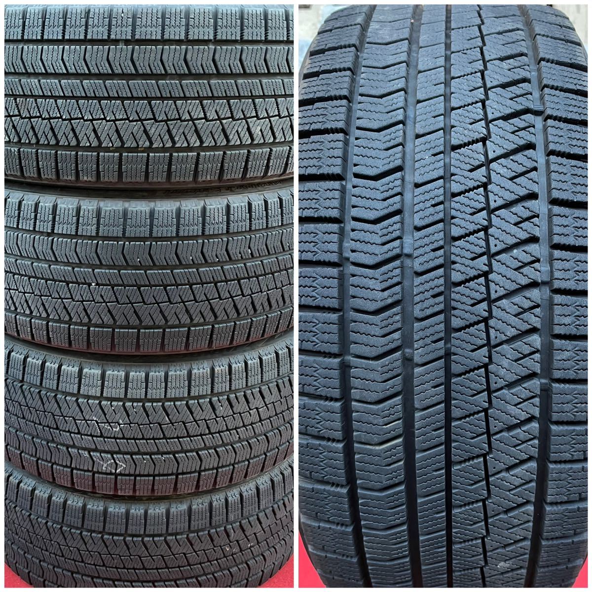 80%溝有。日本製。 BRIDGESTONE BLIZZAK VRX2 235/40R18 95Q タイヤのみ4本セット。アリスト インフィニティーシーマ アウディ A4 他等。_画像1