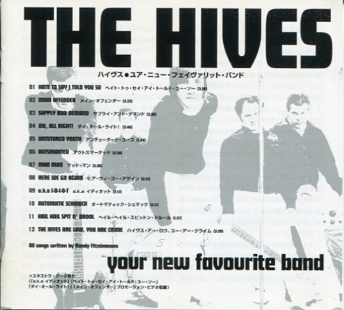 即買　CD盤　ザ・ハイヴス：The Hives　 ユア・ニュー・フェイヴァリット・バンド ：Your New Favourite Band_画像3