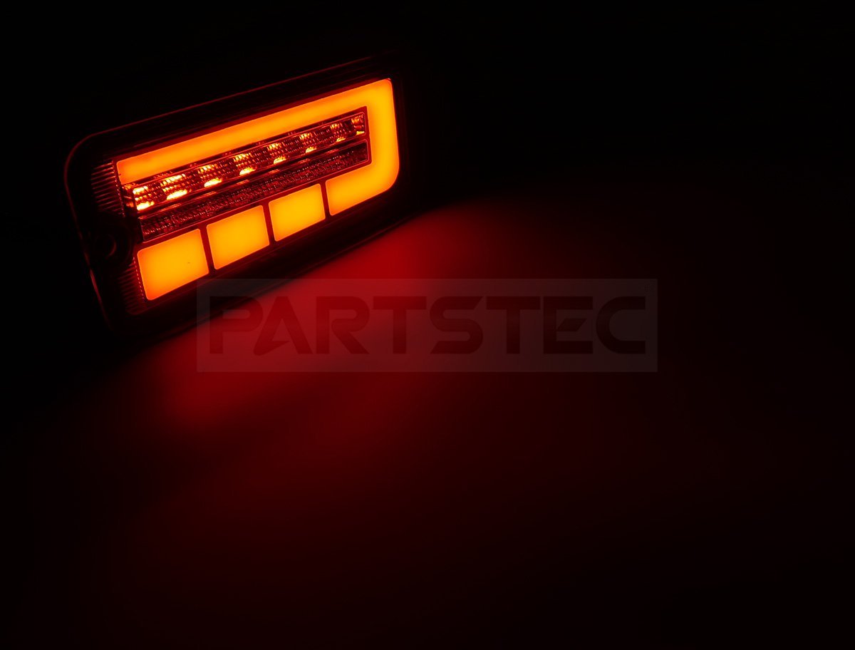 スバル サンバー トラック S500J S510J LED シーケンシャル テールランプ スモーク 左右セット ハイフラ対策 カプラーオン 軽トラ /11-63_画像6
