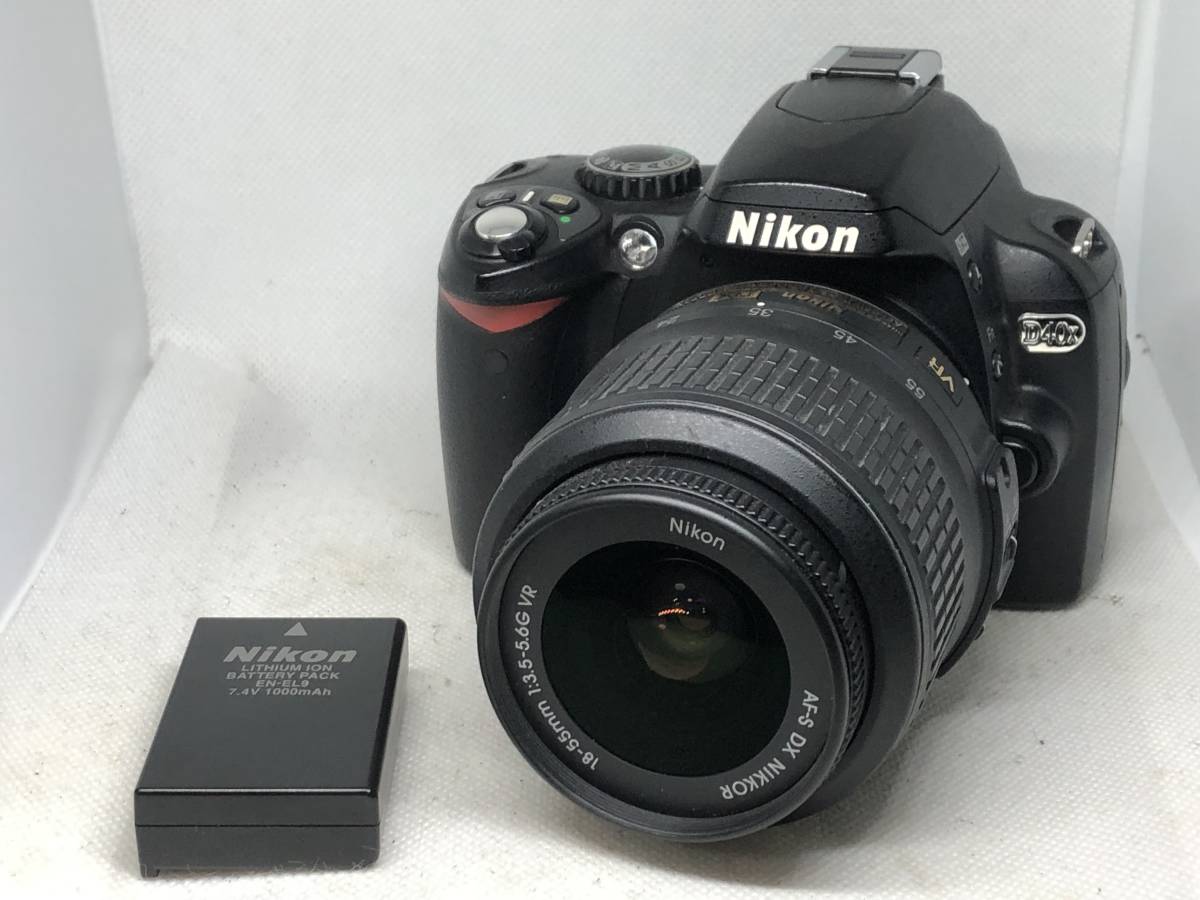 Nikon D40X + DX AF-S 18-55mm f3.5-5.6 G VR 充電器・バッテリーセット_画像1