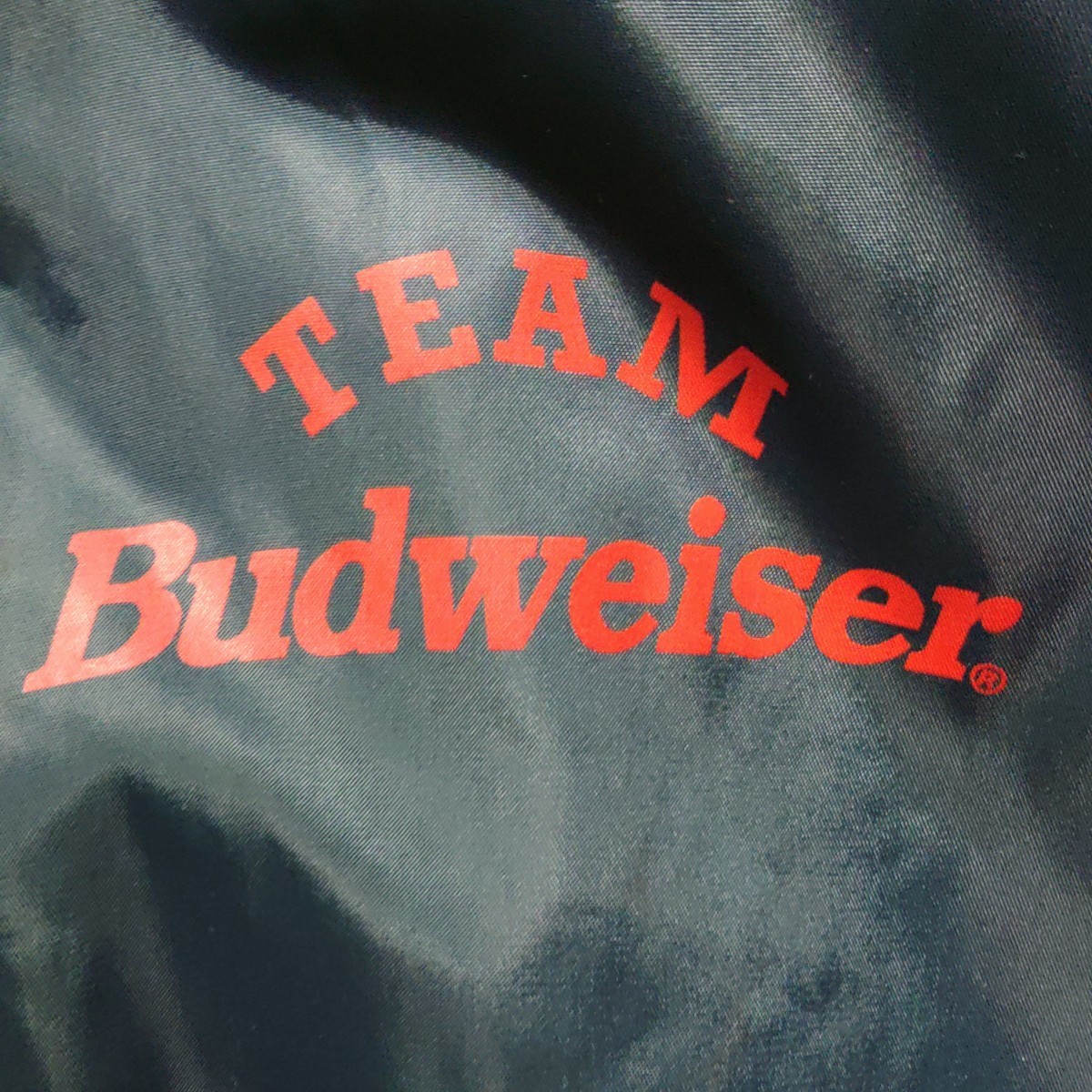 バドワイザー　TEAM Budweiser　リバーシブル　MA-1 中古　広告ノベルティ　ビール　麦酒　_画像2