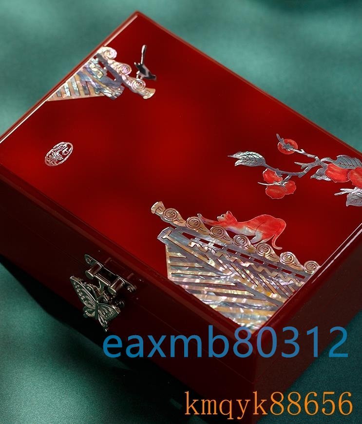  mother-of-pearl skill jue Reebok s gem box Korea storage drawer bride entering tool shell make-up box 