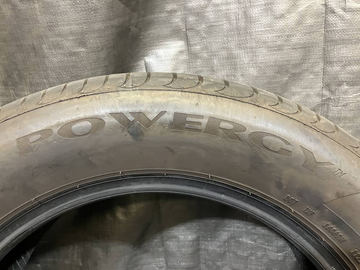 バリ溝 ピレリ 215/60R17 POWERCY 2本セット 中古タイヤ 2022年製 215/60-17 C-HR カローラクロス オデッセイ 2008 など_画像5