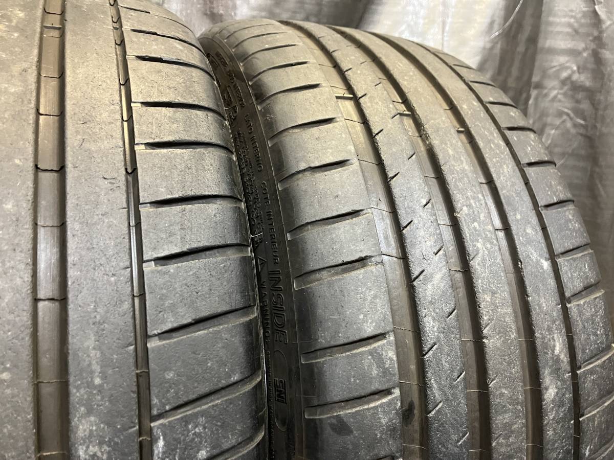 バリ溝 ミシュラン 245/35R20 Pilot Sport4 S 2本セット 中古タイヤ 245/35-20 シビック R8 ウラカン B4 など_画像3