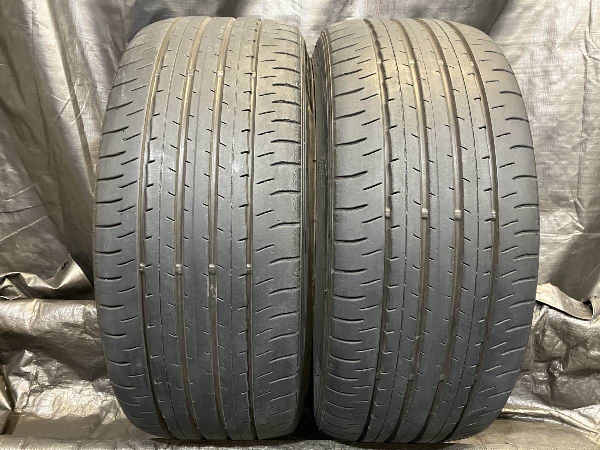 バリ溝 ダンロップ 235/40R19 SP SPORT MAXX 050 2本セット 2019年製 中古 235/40-19 マークX ザ・ビートル Q2 IS S60 など_画像1