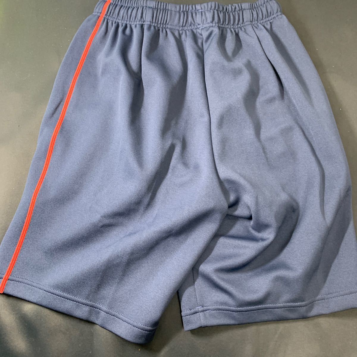 * Osaka Sakai city / receipt possible * unused asics Asics shorts no- navy blue × red waist 78 M size jersey AN-851 sport wear *