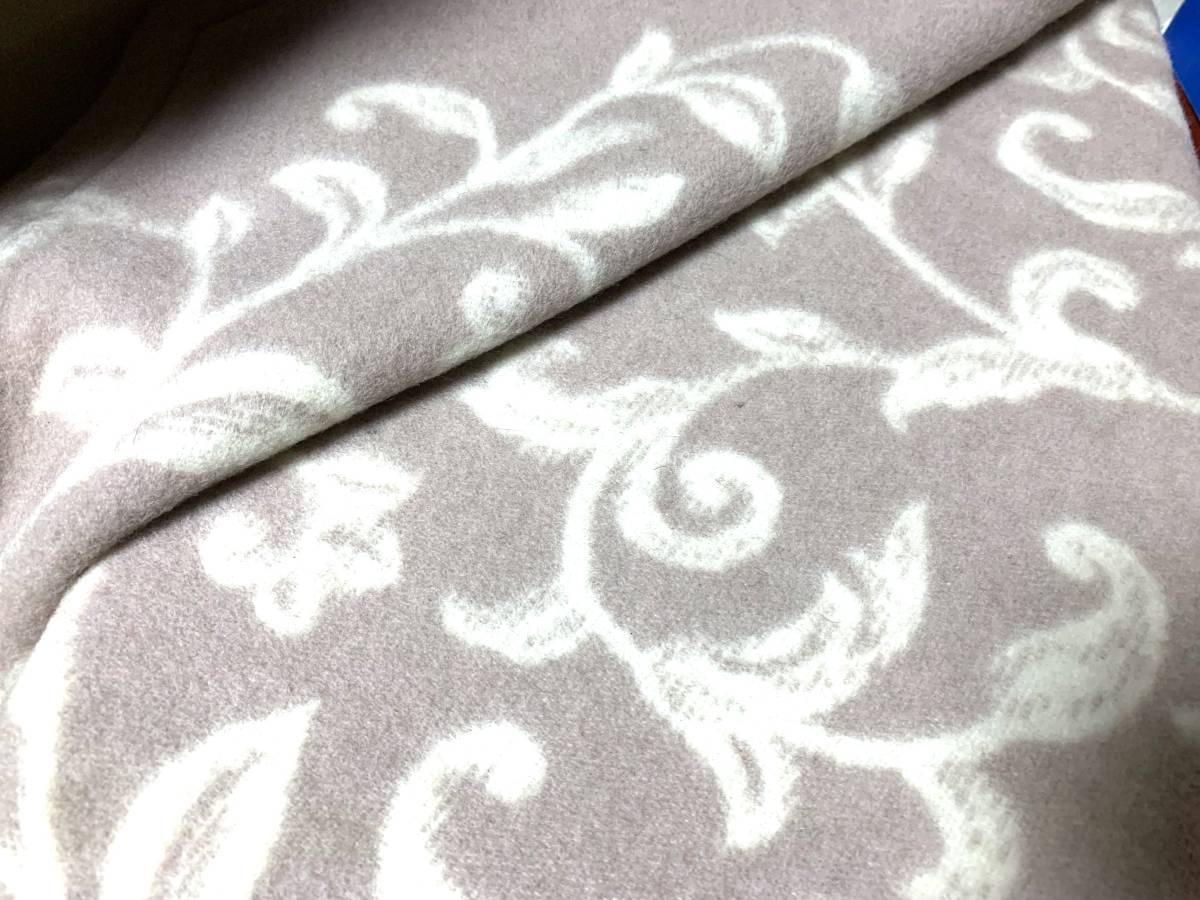un serie de Couverture カシミヤ・ウール毛布 140x200cm ウール85％カシミヤ15％ ロフテー 寝具 未使用_画像4