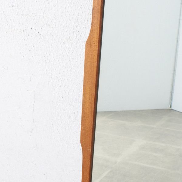 [68287]イギリス ヴィンテージ ウォールミラー チーク 北欧 スタイル モダン 壁掛け鏡 ミラー 英国 ビンテージ 木製 ミッドセンチュリー_画像4
