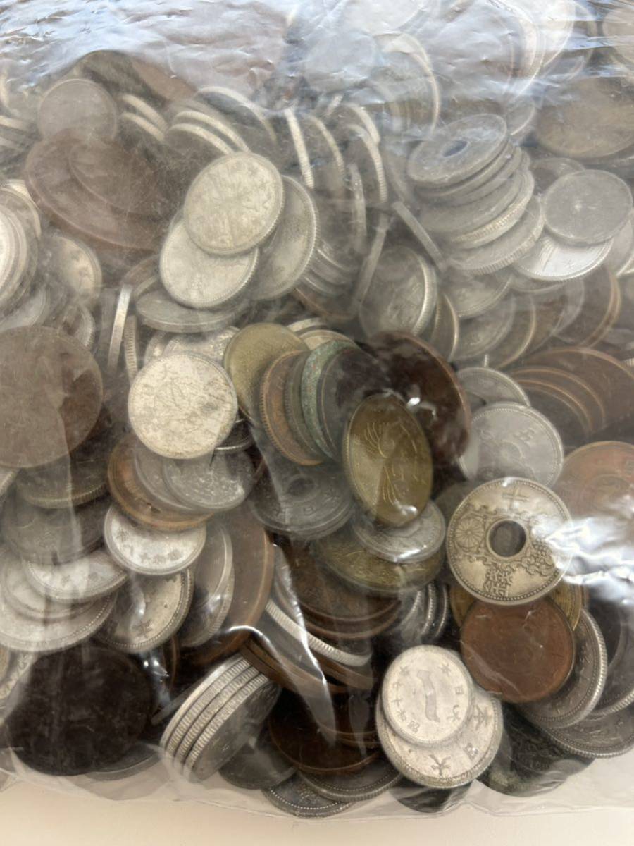 1円〜 日本 古銭 まとめ 硬貨 コイン 貨幣 約4270g 1銭 2銭 半銭 銅貨 アルミ いろいろ_画像5