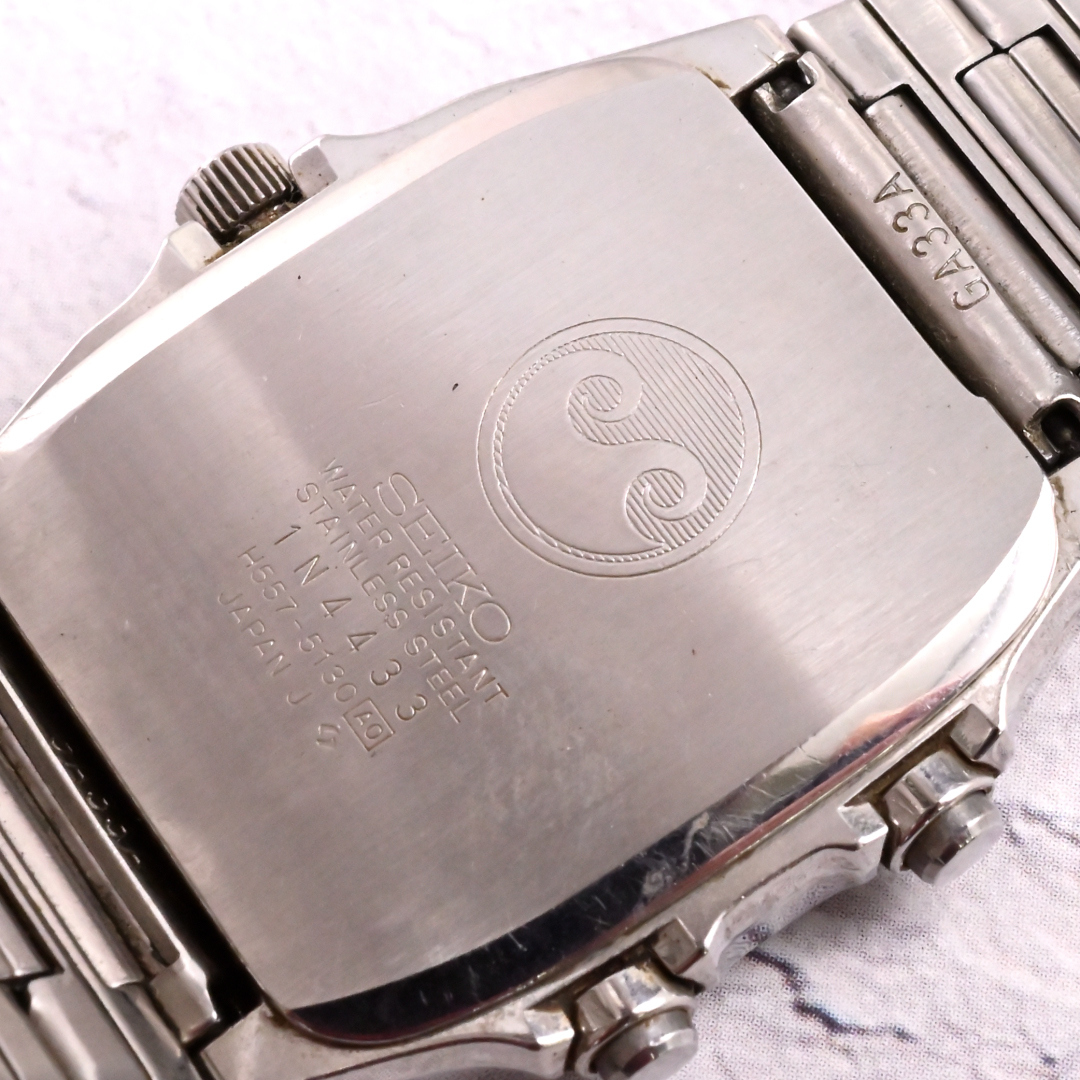 1スタ For Parts パーツ取 部品取 【SEIKO】 セイコー Silverwave デジアナ デジタル アナログ Ref.H557-5130 不動品 ベルト付 #N3N-651_画像7