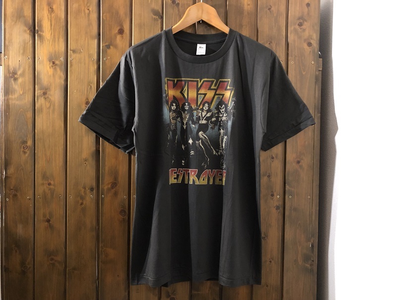 新品●キッス　DESTROYER　ビンテージスタイル　Tシャツ[L]●地獄の軍団/へヴィメタル/ロックバンド/KISS_画像1