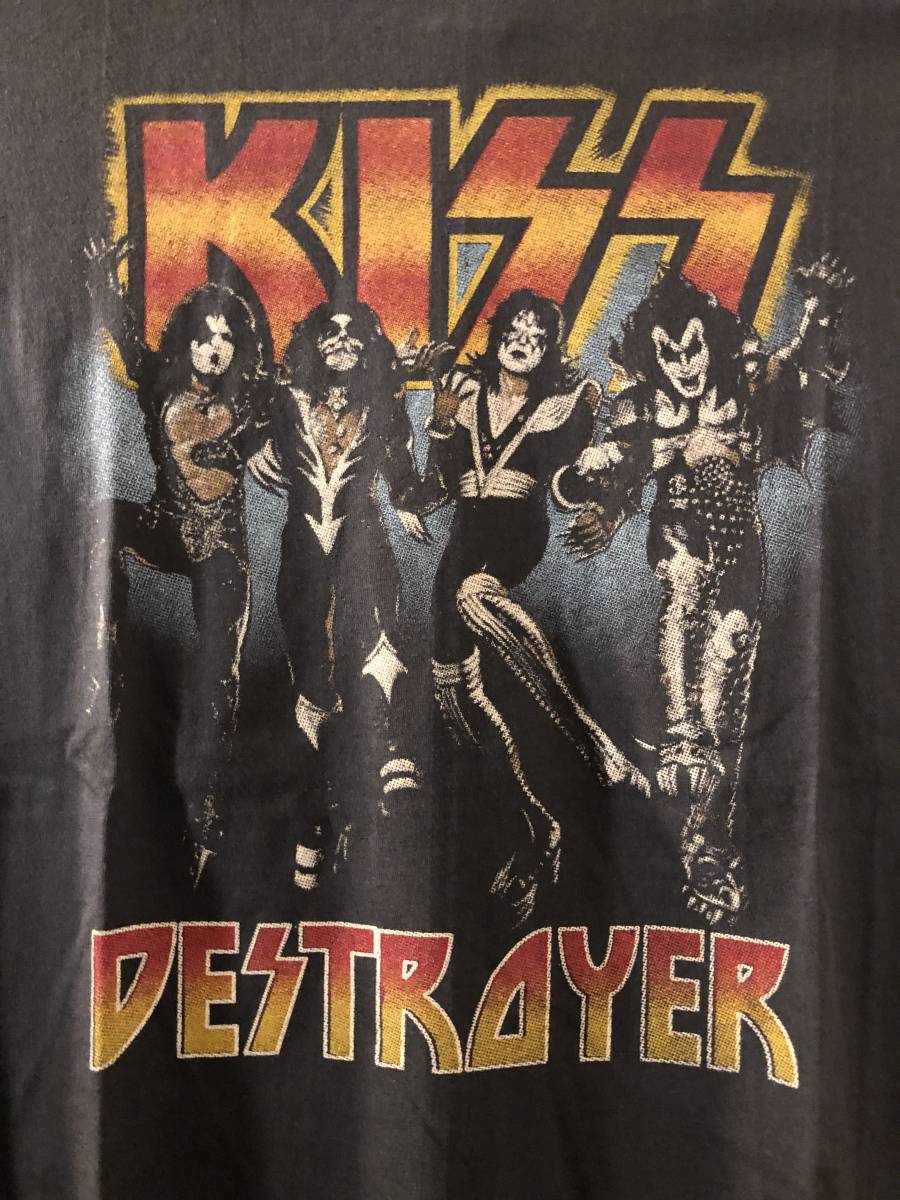 新品●キッス　DESTROYER　ビンテージスタイル　Tシャツ[L]●地獄の軍団/へヴィメタル/ロックバンド/KISS_画像2