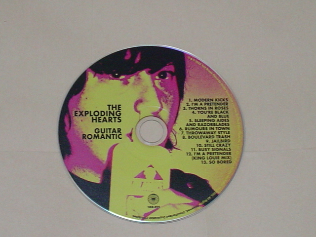 70'S STYLE PUNK：EXPLODING HEARTS / GUITAR ROMANTIC(美品,ボーナストラック収録,THE CRY!,GENTLEMEN JESSE,紙ジャケ盤) _画像3