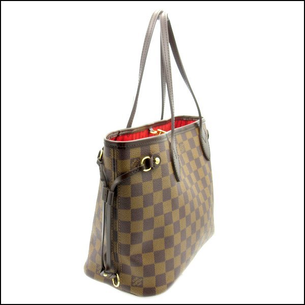 TS LOUIS VUITTON/ヴィトン ダミエエベヌ ハンドバッグ ネヴァーフルPM N51109 美品_画像3