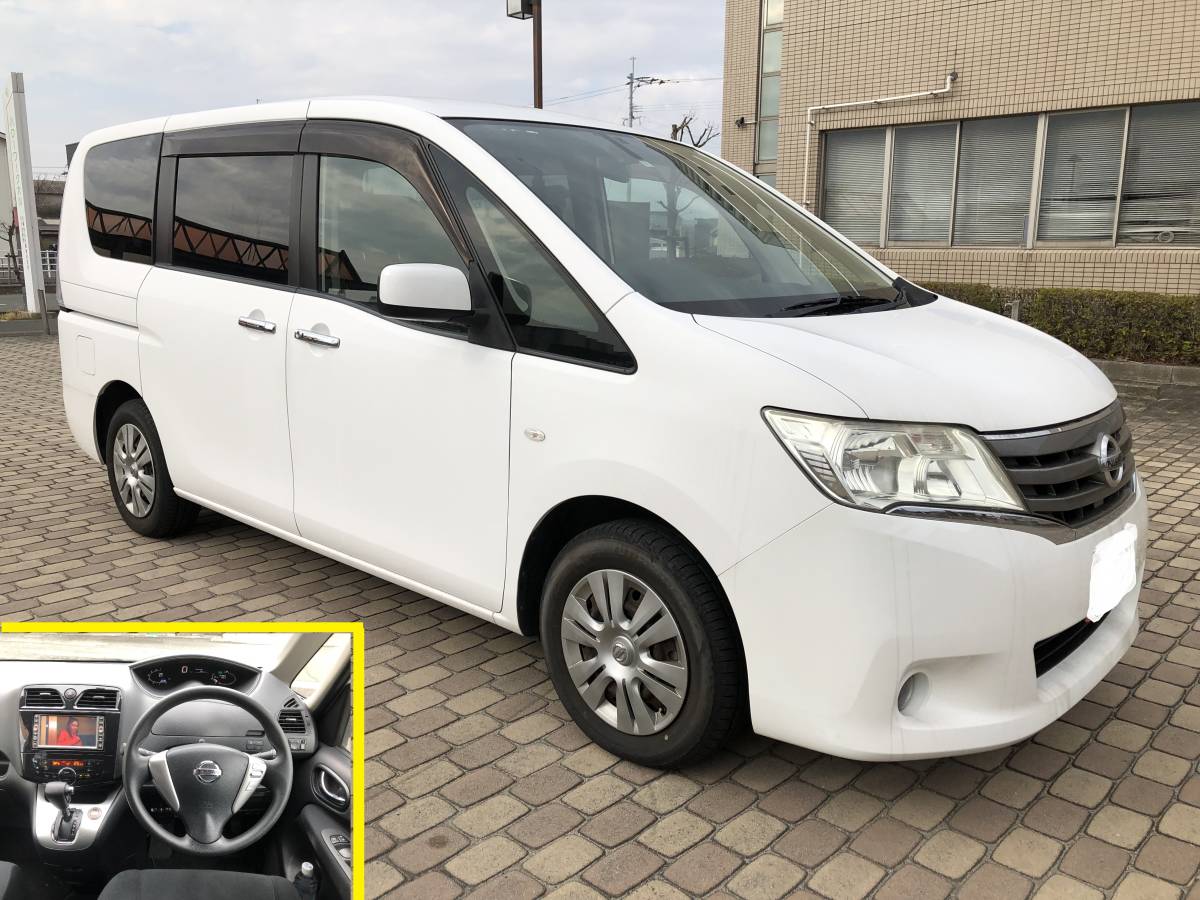 福岡 セレナ C26 小型貨物 4ナンバー 5人定員登録 車検7年1月付 自賠責 重量税込 乗り出し Bluetooth Bカメラそ  自税17600円/年 売り切り－日本代購代Bid第一推介「Funbid」