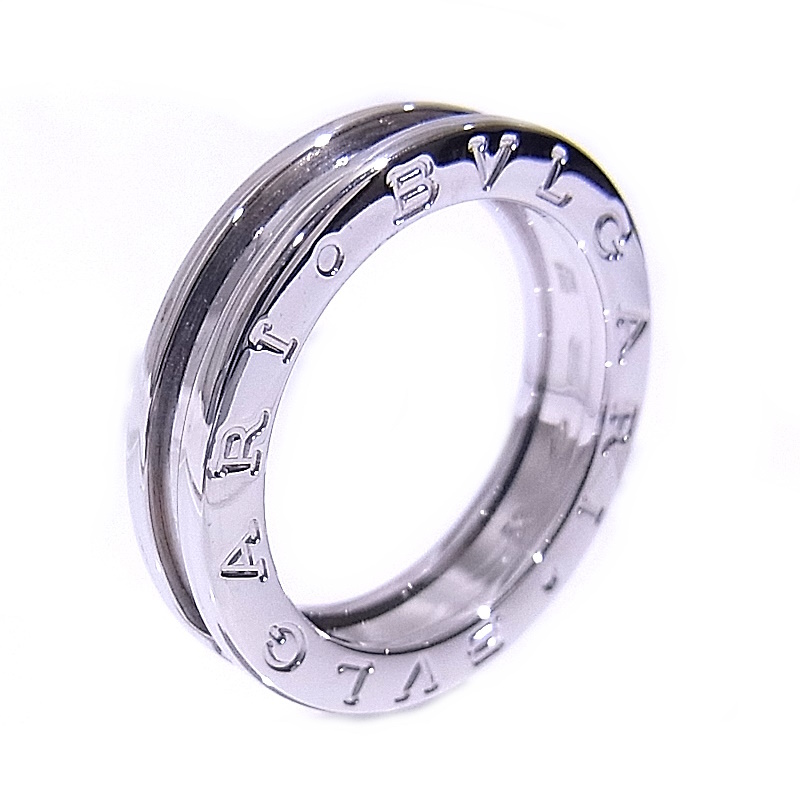 Bvlgari Bvlgari Beau Zero-One Ring Ring Ring Ring B-Zero1 750 18KWG Белое золото #53 Приблизительно 12,5