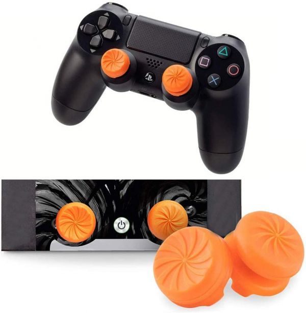 エイム向上！ FPSフリーク PS4 PS5 コントローラー用 親指グリップキャップ FPSアシストキャップ RG 可動域アップ (オレンジ) G119_画像4