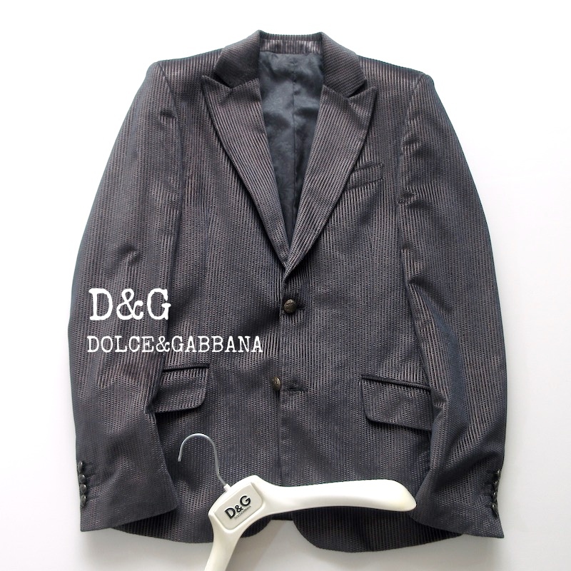 【D&G / DOLCE&GABBANA ドルチェ＆ガッバーナ】高級 テーラードジャケット 32/46!!　（希少 廃盤ブランド）_画像1