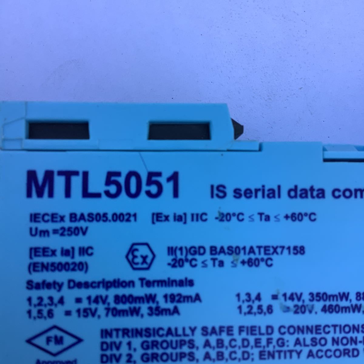 MTL 5015 ISシリアルデータ通信アイソレーター中古品です。動作未確認です。_画像3