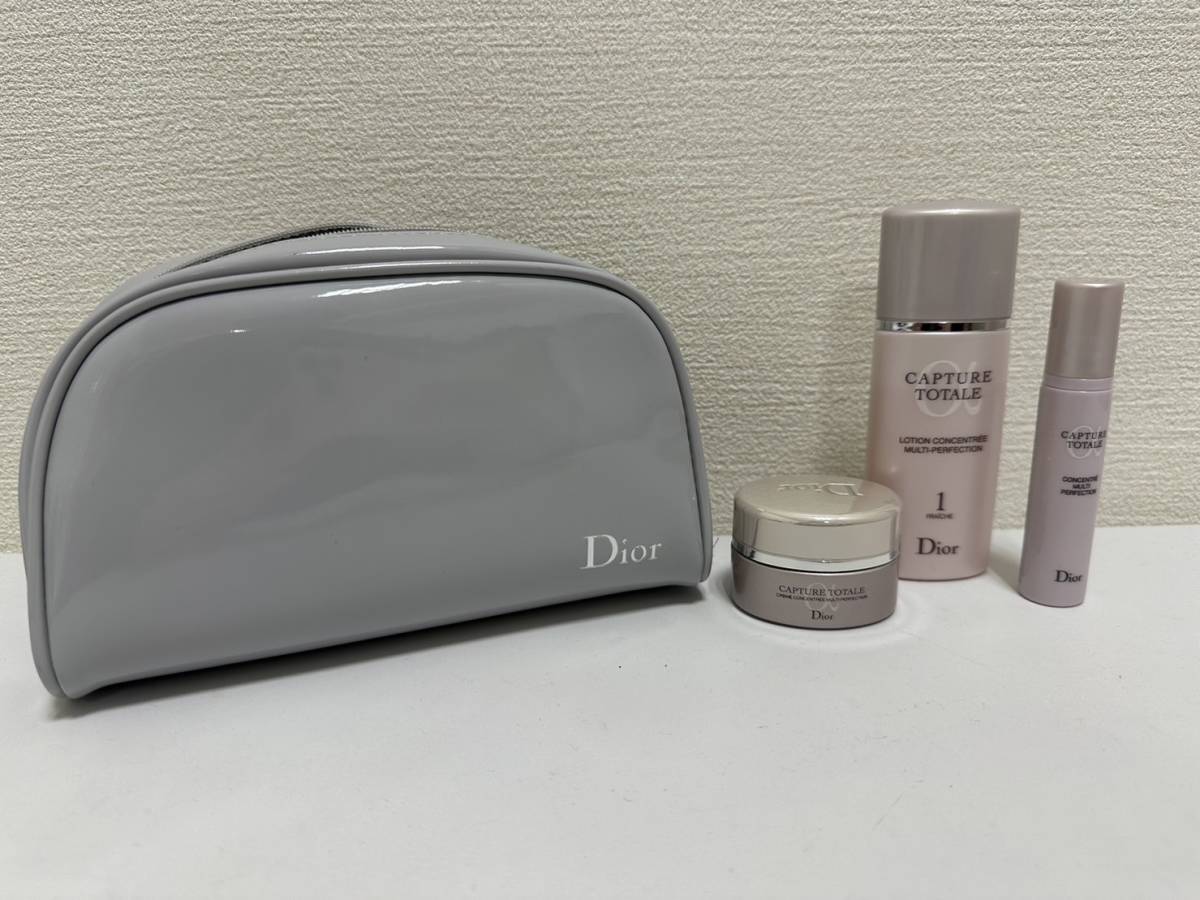 【SPM-1925】DIOR Beauty カプチュール トータル スキンケア ポーチ セット 3点 化粧水 50ml 美容液 クリーム_画像1