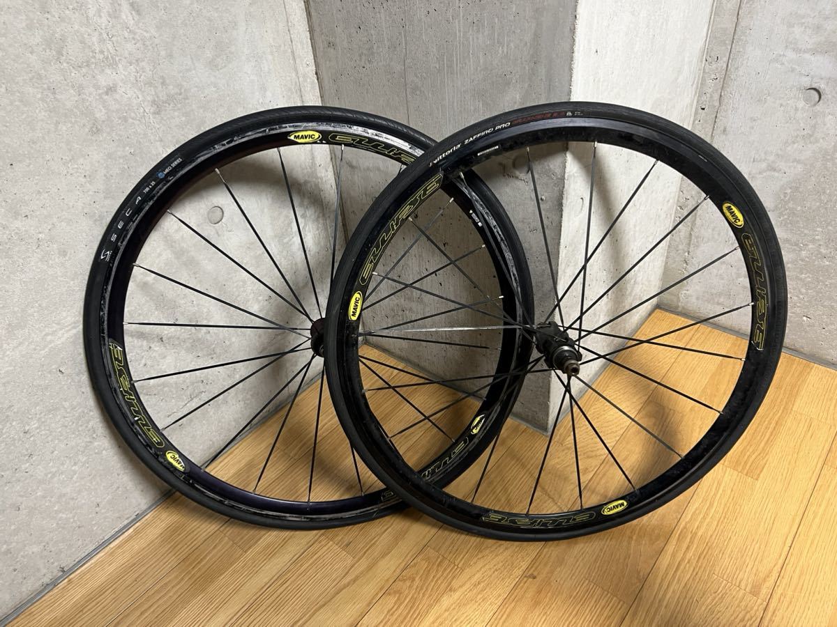 Mavic Ellipse マビック エリプス 旧ロゴ 前後セット トラック ピストホイール_画像1