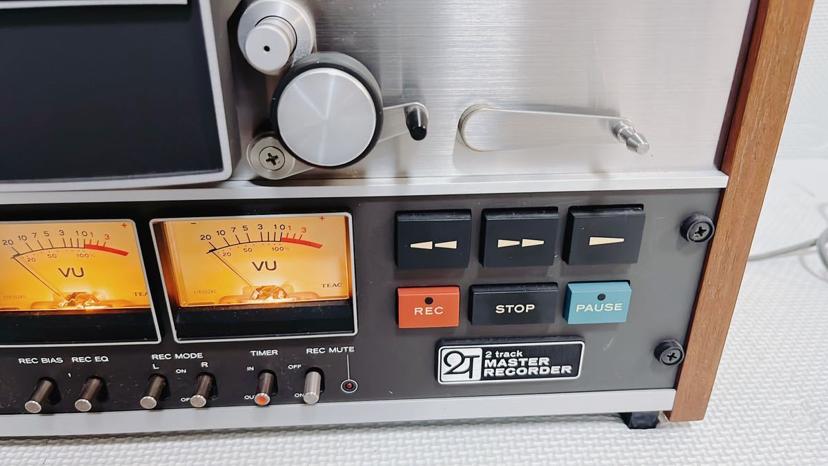 【極美品 動作品】TEAC A-3300SX-2T ２トラック２チャンネルオープンリールデッキ 1976年製_画像5