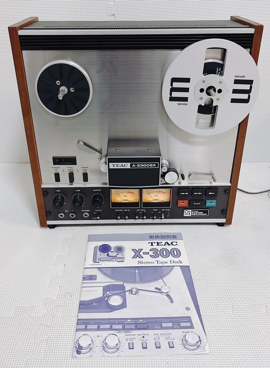 【極美品 動作品】TEAC A-3300SX-2T ２トラック２チャンネルオープンリールデッキ 1976年製_画像1