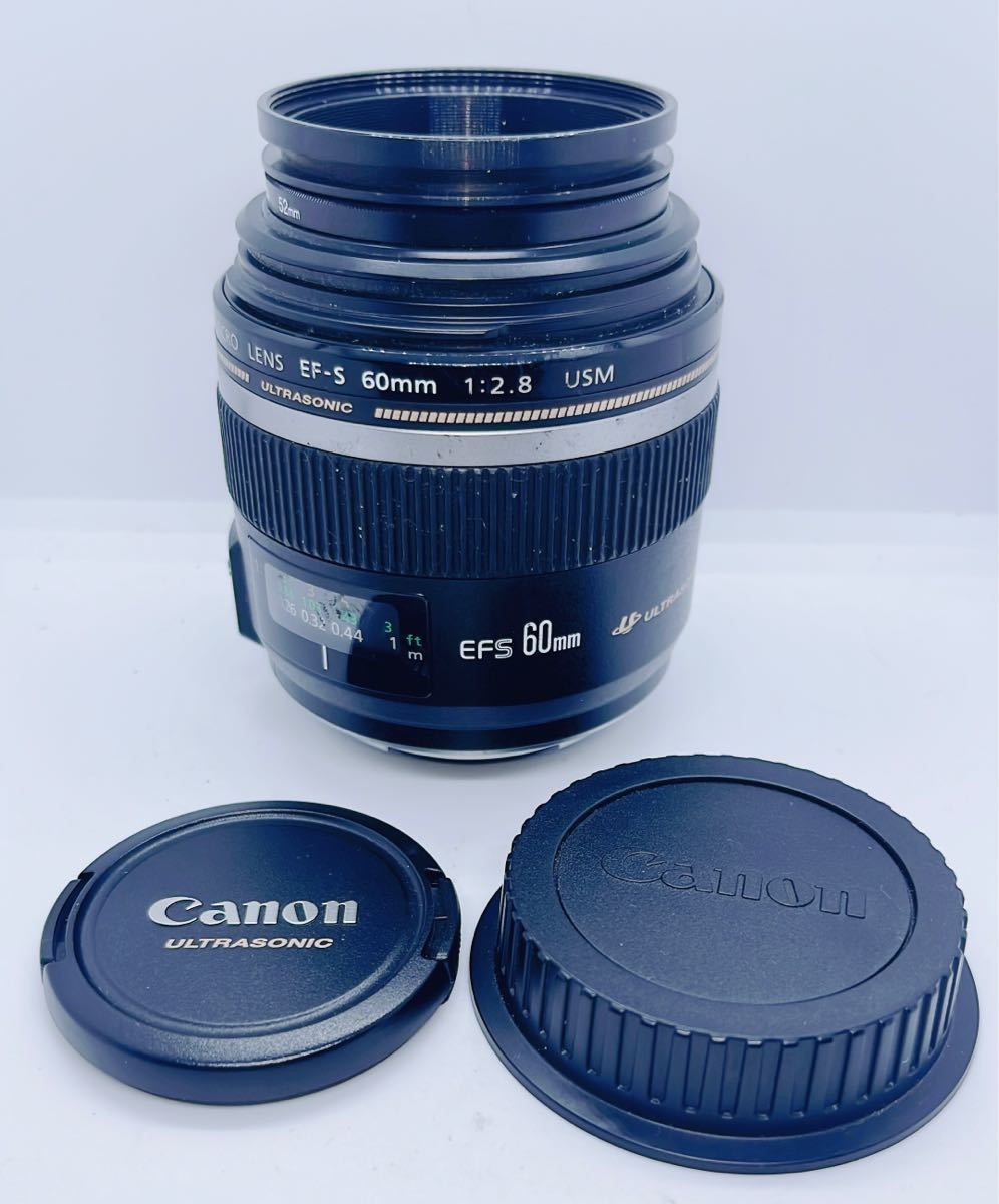 【動作品】CANON キヤノン EFS 60mm 1:2.8 f/2.8 Macro USM マクロレンズ_画像1