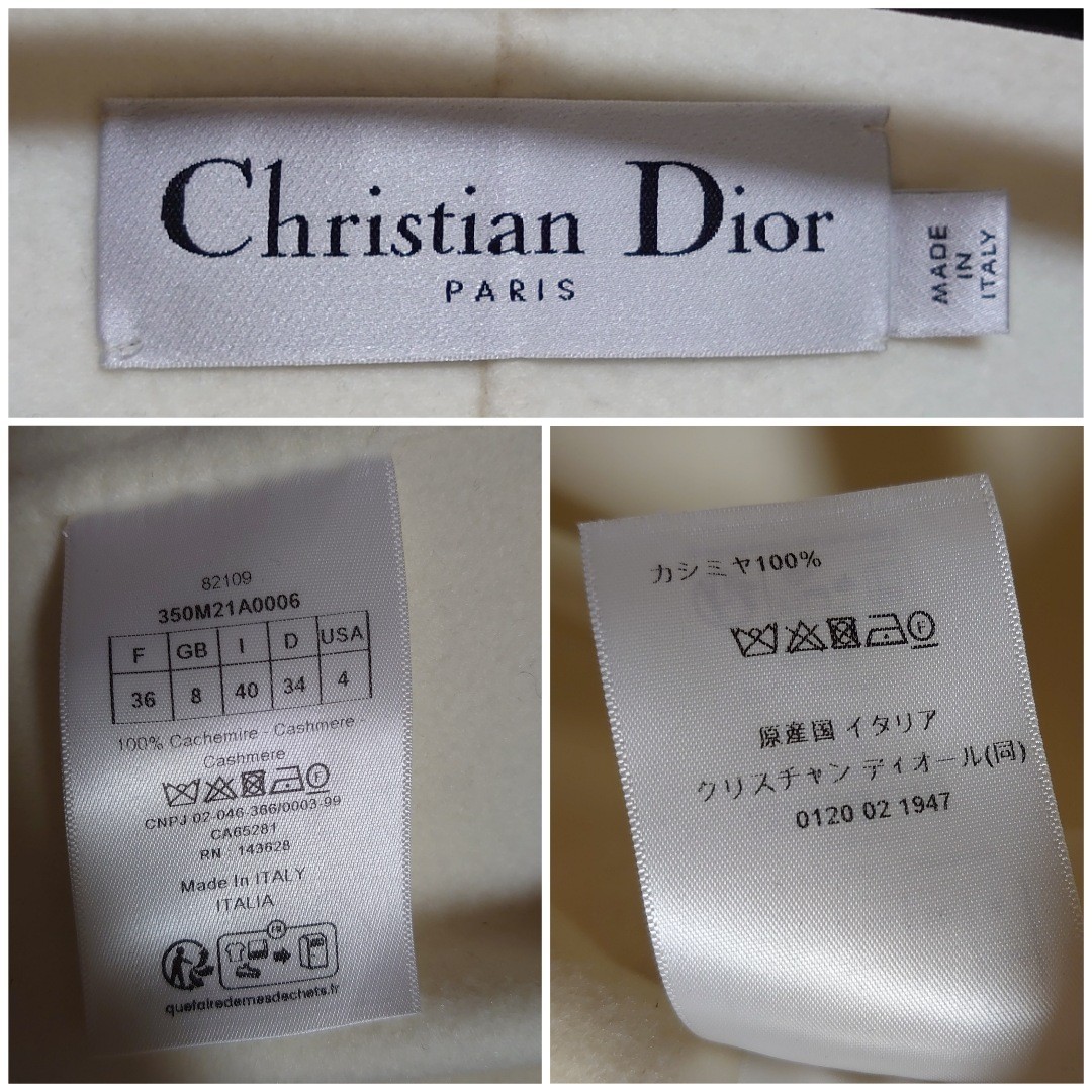 Christian Dior 2023aw コート ダブルフェース カシミヤ フェルト_画像9