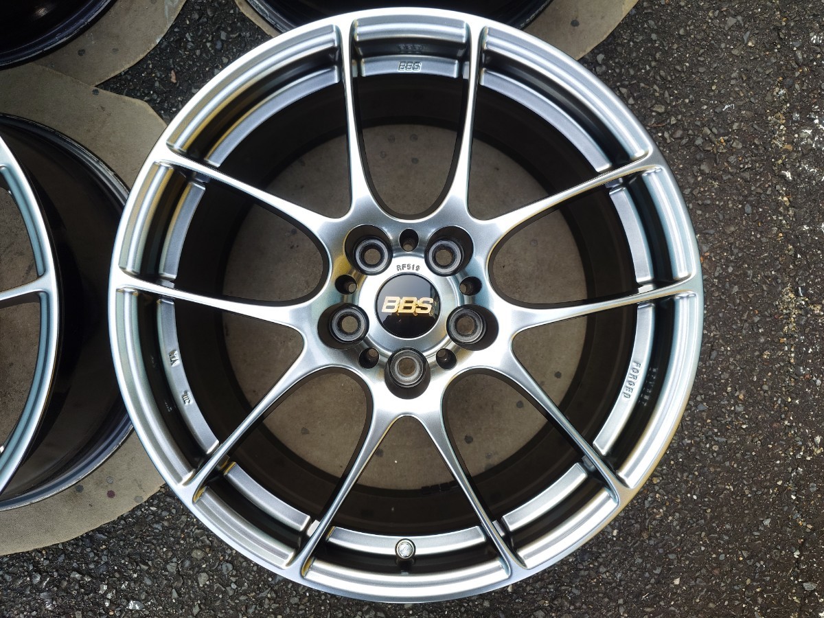 美品 現行品 インプレッサ WRX STi 鍛造 BBS RF DB ダイヤモンドブラック 18インチ 8.5J+50 RF519 PCD114.3 5穴 4本_画像2